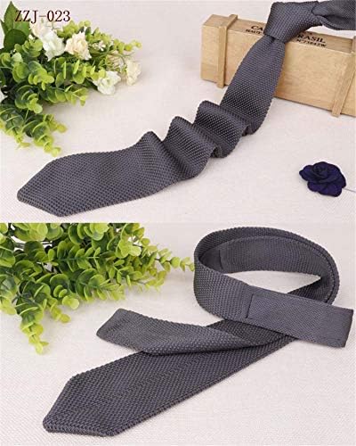 Andongnywell Erkekler Örme Kravat Sıska Örgü Kravatlar Vintage Kravat Rahat Resmi Temel Kravatlar Kadınlar için