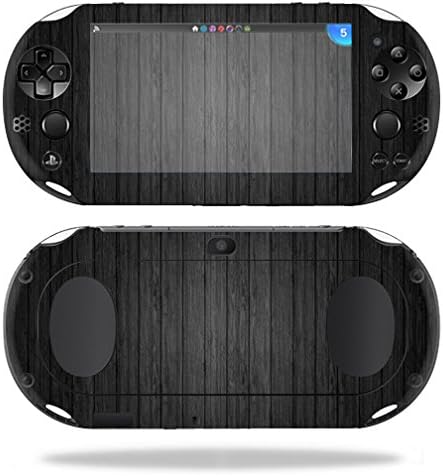 MightySkins Cilt Sony PS Vita ile Uyumlu (Wi-Fi 2nd Gen) wrap Kapak Sticker Skins Siyah Ahşap