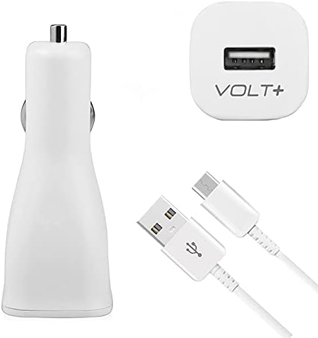 VOLT PLUS TECH Adaptif Hızlı Şarj Araç kiti, Samsung SM-T307U için USB Tip-C Kablo ve %87'ye kadar Daha Hızlı Çalışır