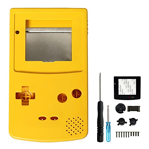 OSTENT Tam Konut Shell Kılıf Kapak Değiştirme için Uyumlu Nintendo GBC Gameboy Renk Konsolu - Renk Sarı