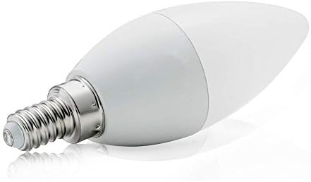 CTKcom 4-Pack LED şamdan ampuller 5 W, 60 Watt ampuller eşdeğer E12 Bankası sıcak beyaz 3000 K 650LM mum ampuller için avize,