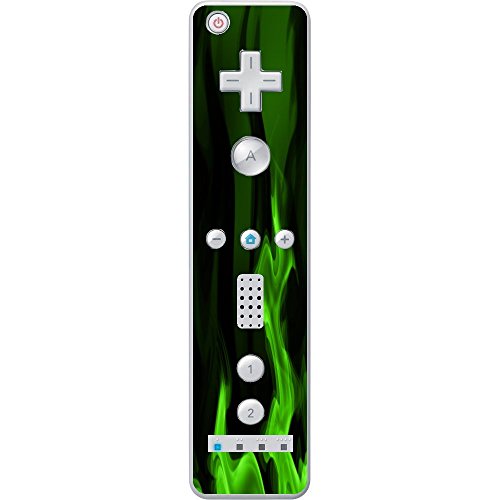 Yeşil Duman Vinil Decal Sticker Cilt tarafından Mehtap Baskı Wiimote Wii Denetleyicisi için