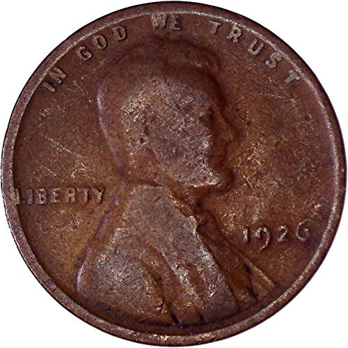 1926 Lincoln Buğday Cent 1C Fuarı