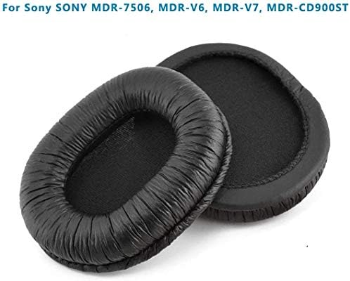 Alitutumao Yükseltme Buruşuk Earpads ile Uyumlu Sony MDR-7506 MDR-V6 MDR-V7 MDR-CD900ST Kulaklıklar Yedek kulaklık yastığı