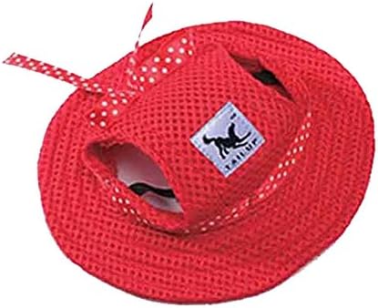 Futomcop Pet Şapka Tatil Ilmek Örgü Nefes Köpek Piknik Güneş Koruyucu beyzbol şapkası Köpekler Evcil