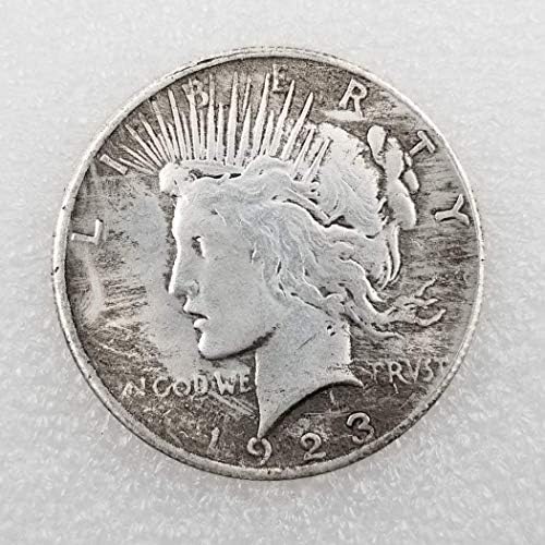 MEETCUER Kopya 1923 Liberty & Kartal Gümüş Kaplama Pirinç ABD Gümüş Paraları-ABD Mogrgan Antik Paralar Amerika Gümüş Dolar