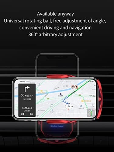 [2021 Yükseltildi]Araba için Cep Telefonu Tutucu, kablosuz Şarj Araç Telefonu Tutucu Dağı için Dashboard Hava Firar Cam iPhone