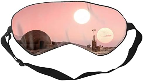 Iki Güneşler Goblen Ay Rahat Körü Körüne Göz Maskesi Ayarlanabilir, uyku Maskesi için Kadın Erkek, Yatıştırır Kuru Gözler 99