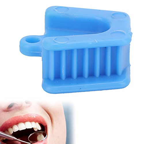 Diş Ağız Prop, Silikon Diş Bite Blok Saklamak ve Taşımak Kolay 3 Boyutları için Diş Bite Blok Diş Hastaneler için Diş Klinikleri(Mavi