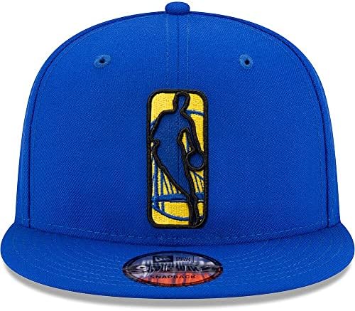 Yeni Dönem GSW Golden State Warriors 9FİFTY NBA Logosu Adam Logosu Snapback Şapka, Kraliyet Mavi Altın Kap