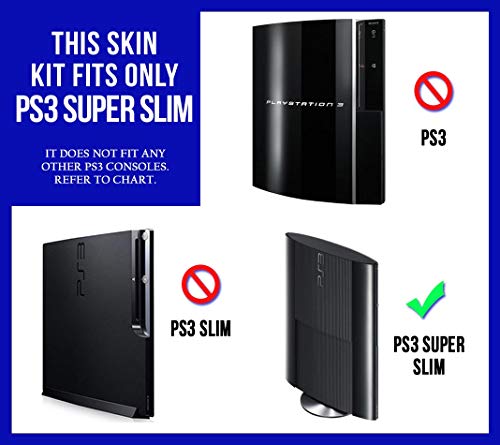 Kalın Bordo Vinil Çıkartması Faceplate Mod Cilt Kiti Sony PlayStation 3 Süper Ince Konsolu için Sistemi tarafından Skins
