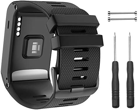 NotoCity Garmin Vivoactive İK Kayış, yumuşak Silikon Yedek saat kayışı SADECE Uyumlu Vivoactive İK Spor GPS akıllı saat Adaptörü