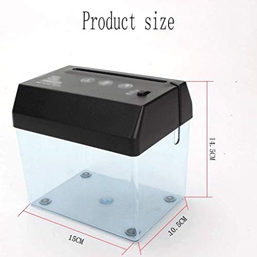 ZHGYD Mini Küçük Masaüstü Parçalayıcı Elektrikli Parçalayıcı Yüksek Güvenlik Çapraz Kesim Parçalayıcı Mobil Parçalayıcı Parçacık