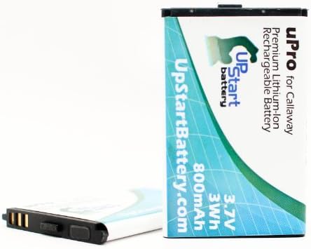 2 Paket - Callaway 30200 Pil için Yedek-Callaway uPro Golf GPS Pil ile uyumlu (800 mAh 3.7 V Lityum-İyon)