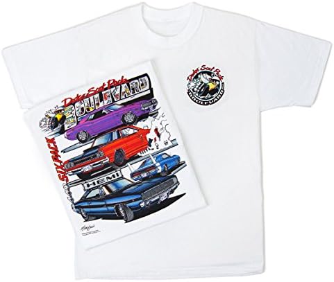 Dodge Scat Paketi Bulvarı T-Shirt: Challenger Paspas ar R / T GTX Şarj Süper Arı Daytona