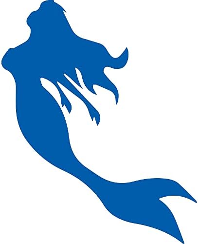 NBFU Çıkartmaları Güzel Mermaid 2 (Masmavi Mavi) (2 Set) Premium Su Geçirmez Vinil süslü çıkartmalar dizüstü telefon aksesuarı