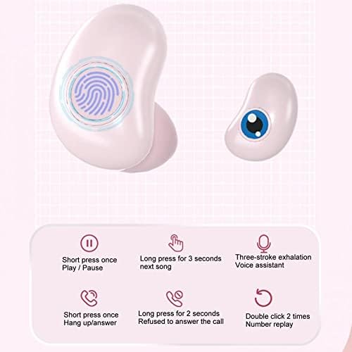 Bluetooth Kulaklık Gürültü Iptal, Waterprooof Kulakiçi Kablosuz Gürültü Iptal, Bluetooth 5.0 Stereo ve Derin Bas Sistemi, Taşınabilir