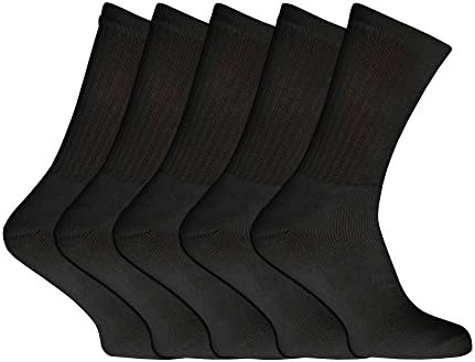 Erkek Düz Spor Çorapları (5'li Paket)