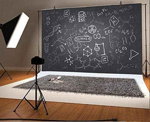 AOFOTO 10x8ft Kimya Ders Sınıf Fotoğraf Backdrop El Yazısı Bilim Çizim Kara Tahta Blackboard Arka Plan için Okul Dönem Başlar