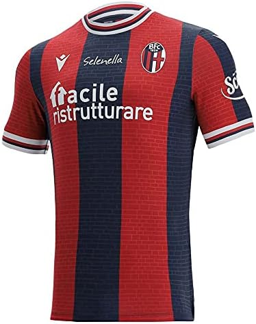 Macron 2021-2022 Bologna Ev Futbolu Futbol Tişörtü Forması