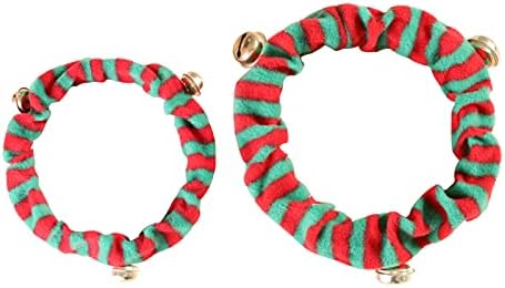 Noel Pet Yaka Bells ile Tatil Elbise Up Mercan Polar Noel Kedi Köpek Yaka Pet Aksesuarları