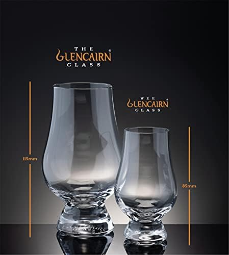 KÜÇÜK Glencairn Kristal Viski Bardağı, Minyatür Viski Tadım Bardağı, 12'li Set