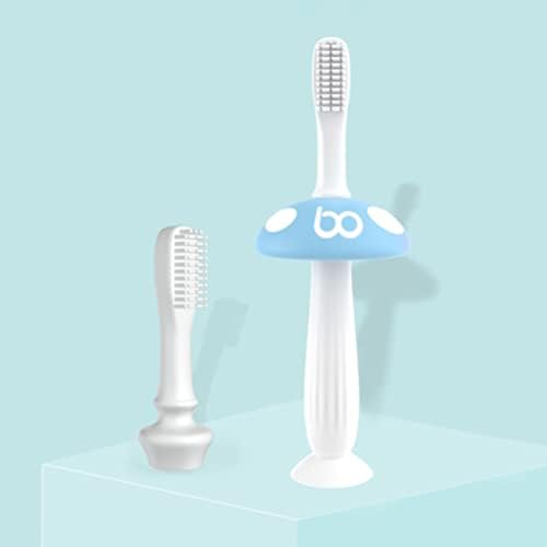 Bebek Diş Fırçası Bebek Eğitim Diş Fırçası: Silikon Masaj Diş Fırçası Emme Tabanı ile Bebek Bebek Yürüyor Sakız Bakımı için