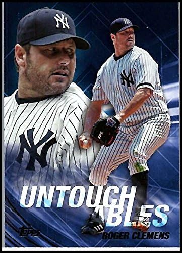 2017 Topps Güncellemesi Dokunulmazlar U-30 Roger Clemens New York Yankee Resmi MLB Beyzbol Ticaret Kartı Ham (NM veya Daha