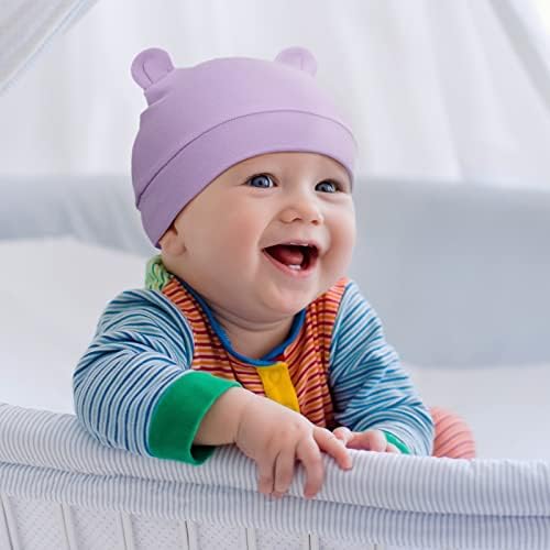 Geyoga 9 Parça Yenidoğan Bebek Şapka Ayı Kulaklar Bebek Kapaklar Erkek Bebek Kız Toddler Şapka Bere Kapaklar (2 Kulaklar)