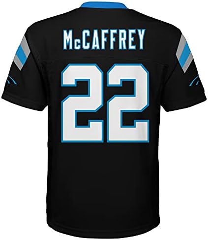 Outerstuff Gençlik Christian McCaffrey Siyah Carolina Panthers Çoğaltma Oyuncu Forması