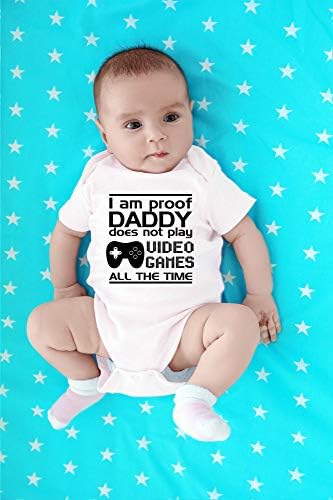 Babamın Her Zaman Video Oyunları Oynamadığının Kanıtıyım - Komik Bebek Duyurusu-Sevimli Bebek Tek Parça Bebek Bodysuit