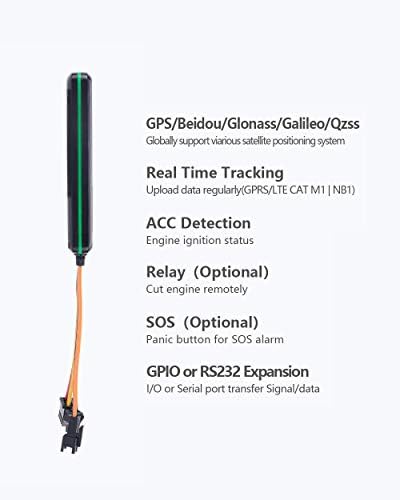 Otomotiv için 4G LTE Cat M1 GPS Araç Takip Cihazı | Gelişmiş LTE-M Araç Ateşleme İşlevini Devre Dışı Bırakan Gerçek Zamanlı