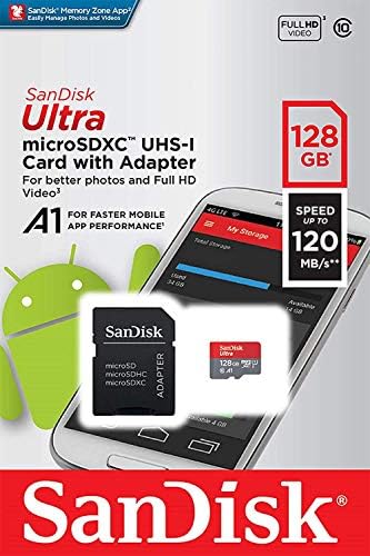 Ultra 128 GB microSDXC FıGO A240 Artı SanFlash ve SanDisk tarafından Doğrulanmış için Çalışır (A1/C10/U1/8 k / 120MBs)