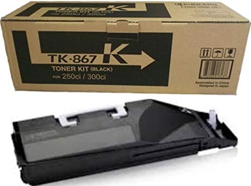 Kyocera 1T02JZ0US0 Model TK-867K Siyah Toner Kartuşu Kyocera TASKalfa 250cı ve 300cı Renkli Çok İşlevli Lazer Yazıcılarla kullanım