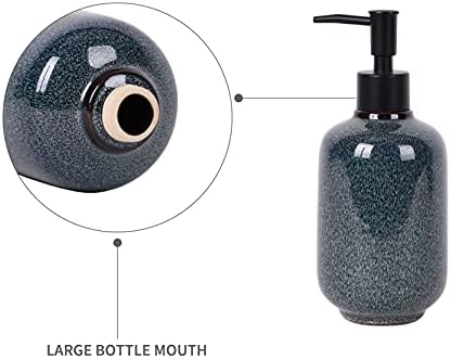 Ceremic El Sabunluk 16 Oz, Doldurulabilir Sıvı Losyon Dispenseri, Mutfak Banyo için Tezgah Bulaşık Sabunluk