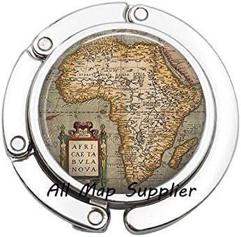 Büyüleyici Çanta Kancası, Afrika Antik Harita Çanta Kancası, Afrika harita Çanta Kancası Afrika harita Çanta Kancası, Afrika