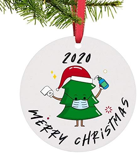 Tmflexe Yükseltme Tasarım 2020 Noel Süs Ahşap Yuvarlak Noel Süslemeleri 2020 Yıl Unutmak için Noel Ağacı Asılı Süsleme Dekoratif