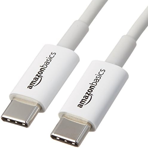 Basics Hızlı Şarj USB-C'den USB-C2. 0 Kablosuna (USB-IF Sertifikalı), 60W-6-Ayak, Siyah (2'li Paket)