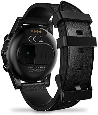 4g Smartwatch 1.6 inç kristal ekran GPS / glonass dört çekirdekli 16gb 600mah hibrid deri kayış erkekler akıllı saat