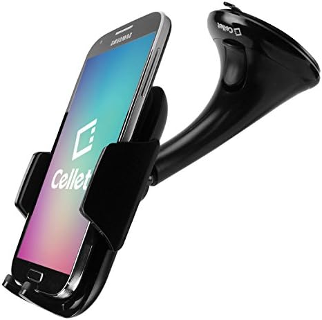 Cep-Şeyler Siyah Evrensel Premium Cam Pano Oto Araç telefonu tutucu Uyumlu w / Samsung J3 Elde