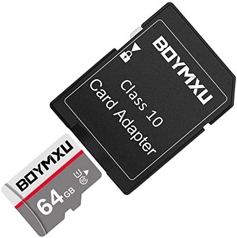 TF Hafıza Kartı 64 GB, BOYMXU TF Kart Adaptörü ile, yüksek Hızlı UHS-I Kart Sınıf 10 Hafıza Kartı için Telefon Kamera Bilgisayar