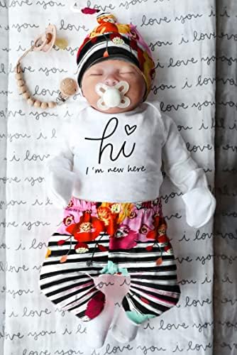 Yenidoğan Bebek Kız Giysileri Im Yeni Burada Bebek Yenidoğan Kıyafet Sevimli Toddler Bebek Kız Kıyafetler 4 ADET Set
