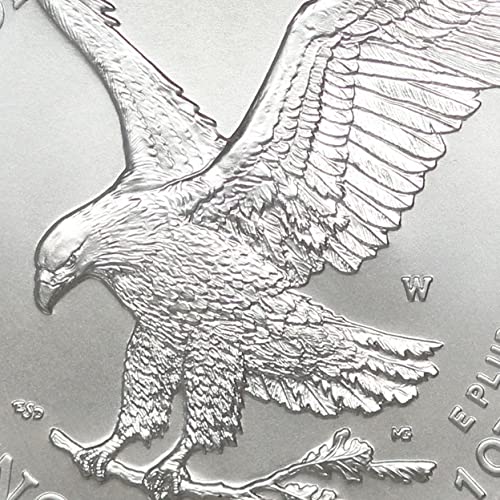 2021 W 1 oz Amerikan Gümüş Kartal Perdahlı MS-70 (Kartal İniş Tipi 2 - T - 2-Erken Sürümler) CoinFolio tarafından $1 MS70 NGC