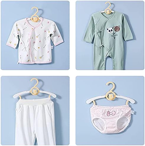 HGYZE Bebek Kreş Dolap Askıları, Ultra İnce Kaymaz ve Uzatılabilir Çamaşır Bebek Pantolon Askısı Yenidoğan Giysileri için-20