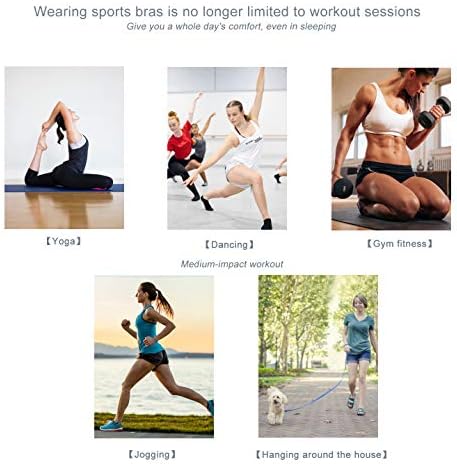 YEYELE Spor Sütyen Kadınlar için 1 veya 2 Paket Orta Destek Çıkarılabilir Ped Kırpma Üstleri Yoga Spor Sutyeni