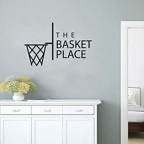 DNVEN 24 inç x 16 inç Vinil Sepet Yer Duvar Çıkartmaları Etiketler Resimleri Basketbol Fatheads Çocuklar Gençler Boys Odaları