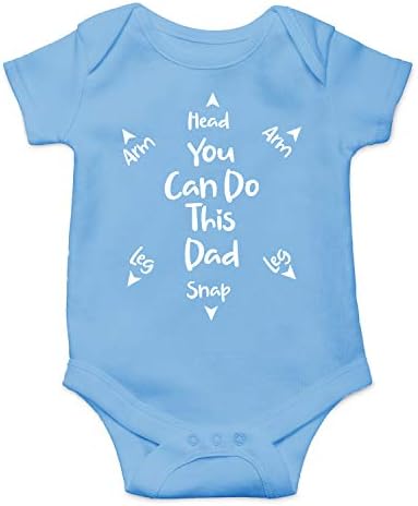 Bunu Yapabilirsin Baba - İlk Kez Baba Hediyesi - Komik Sevimli Bebek Sarmaşık, Tek Parça Bebek Bodysuit