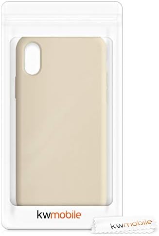 kwmobile TPU Silikon Kılıf Apple iPhone X ile Uyumlu - Yumuşak Kaplamalı İnce Telefon Kılıfı-Buttercream