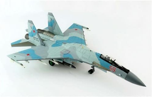 Hobi Ustası Su-35 Flanker E Kırmızı 59, Rus Hava Kuvvetleri, Suriye Savaşı 1/72 DİECAST Uçak Önceden inşa Modeli