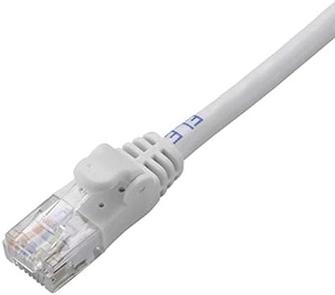 Elecom Kategori 6 karşılık gelen LAN kablosu Gigabit Ethernet desteği (Beyaz ? 1.0 m) LD-GPN / WH1